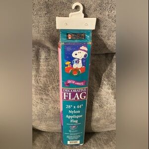 Peanuts Snoopy Winter Warmth Decorative Vintage Flag 28” X 44”, NWT